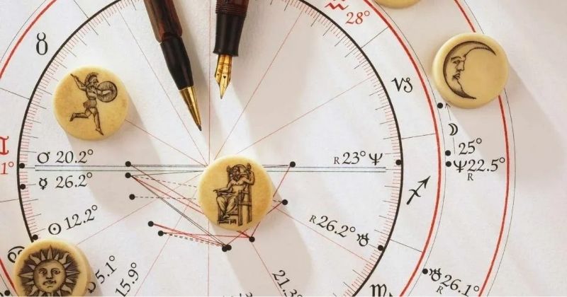 Ký hiệu Venus hình ♀ trong bảng vị trí hành tinh