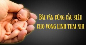 Văn khấn cầu siêu cho thai nhi tại nhà trong không gian trang nghiêm