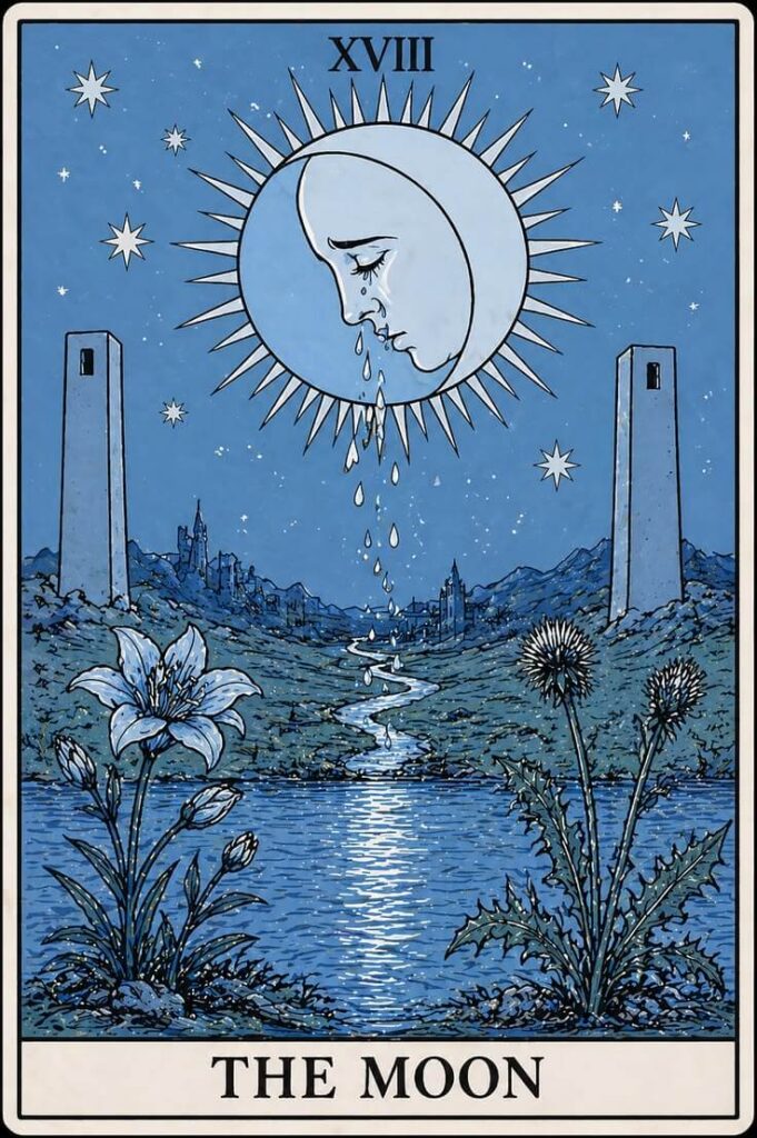 Lá bài the Moon Tarot