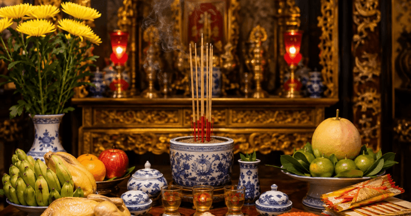 Văn Khấn Mùng 1 Tháng 7 Âm Lịch Chuẩn Nhất & Cách Sắp Lễ 4 Mâm lễ cúng gia tiên