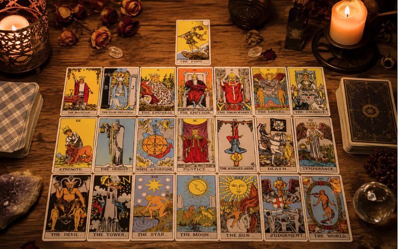 Tarot nhập môn: Hướng dẫn tự học từ A-Z cho người mới 3 Bộ ẩn chính (Major Arcana) gồm 22 lá bài