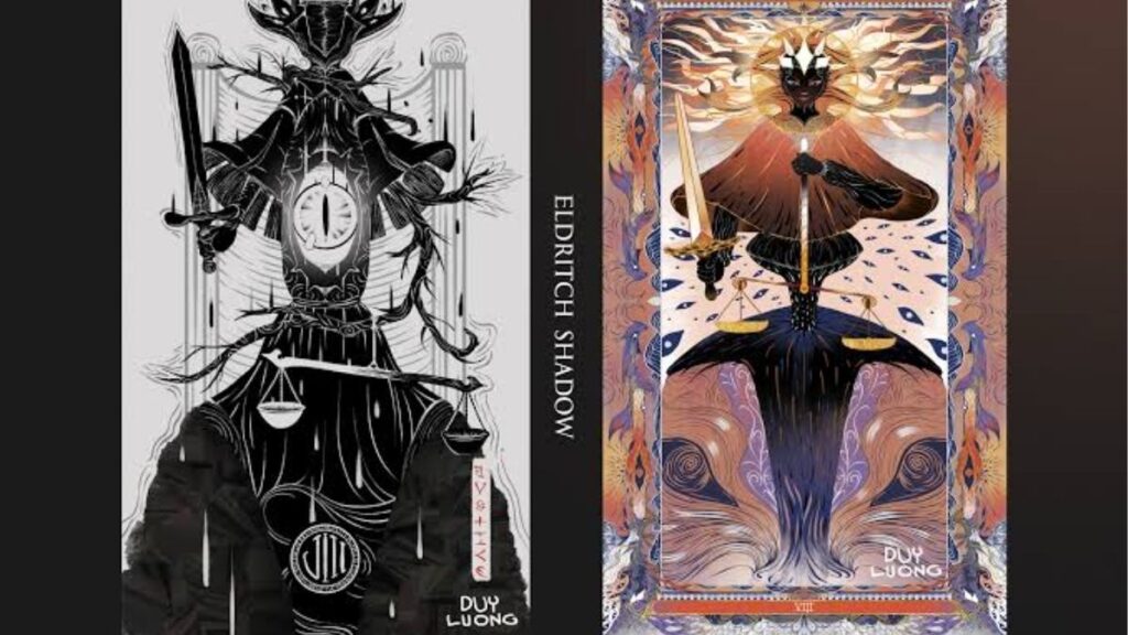Sơ đồ trải bài Tarot 3 lá với vị trí 1 quá khứ, 2 hiện tại và 3 tương lai