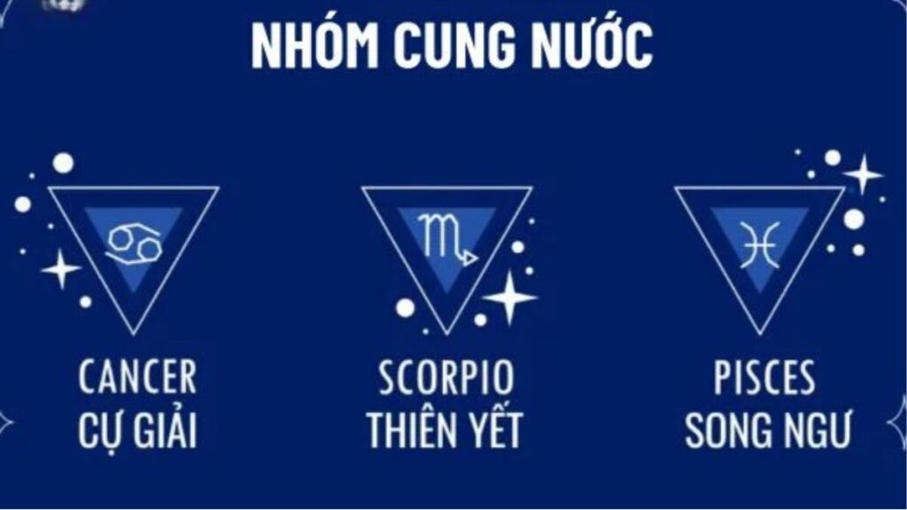 Cung Nước gồm cung nào? Ba cung Cự Giải, Bọ Cạp và Song Ngư